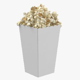 Movie Popcorn - Box Standing 3D